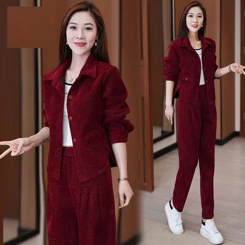 休闲时尚套装女士2024春秋季新款运动服小个子两件套洋气减龄时髦