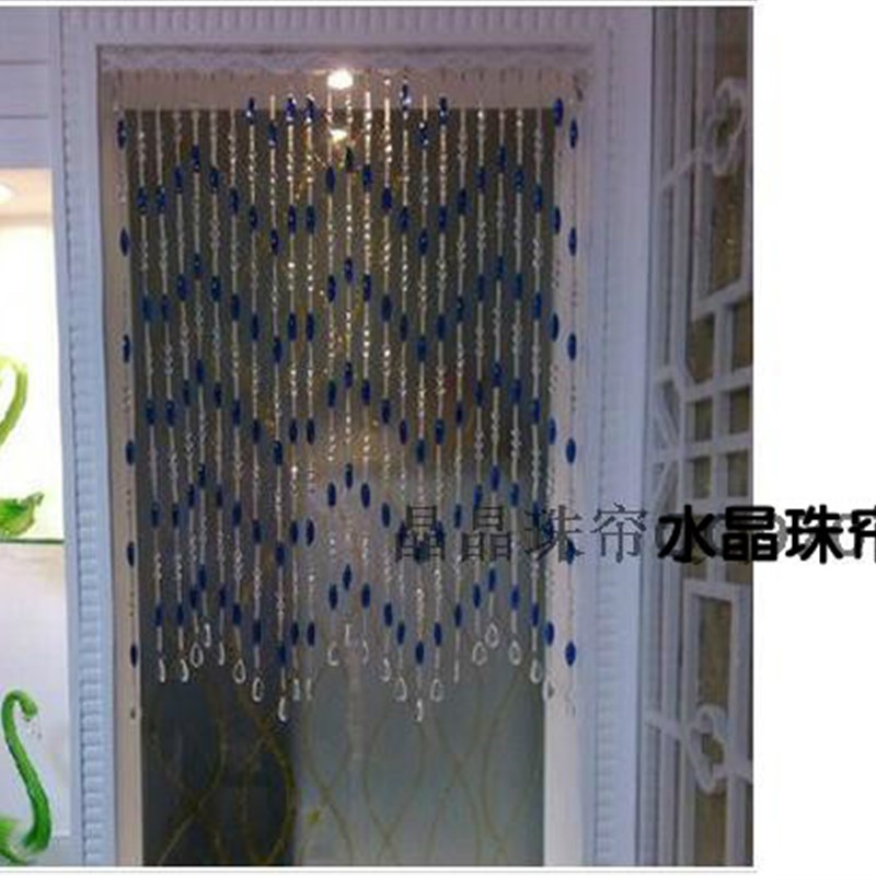 客厅水晶门帘子隔断窗成品卧室玄关挂帘化妆室装饰线帘窗帘新款