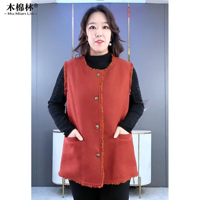 【气质显白马甲外套】秋冬新款大码女装时髦别致高档马褂上衣百搭
