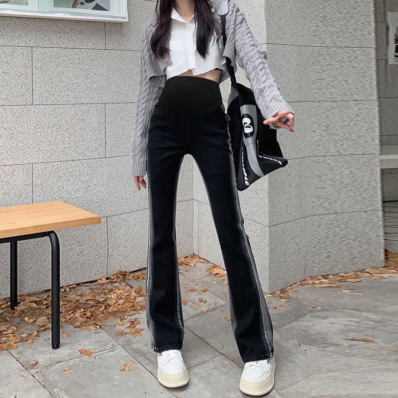 优芭拉修容微喇牛仔裤女大码女装梨形身材微胖mm穿搭弹力显瘦裤子