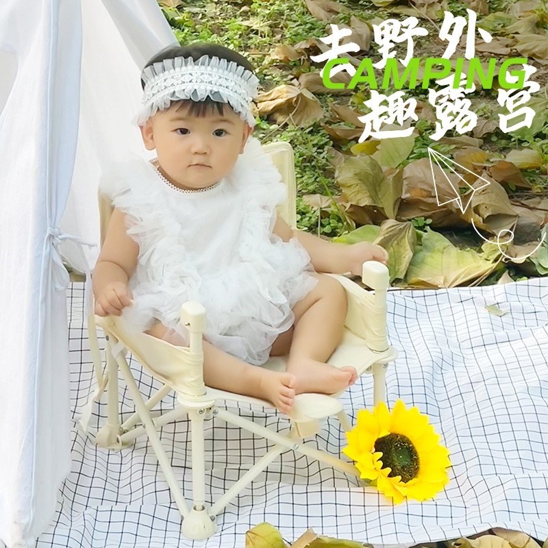宝宝餐椅折叠椅靠背儿童户外海边椅野餐沙滩N椅拍照椅便携婴儿学