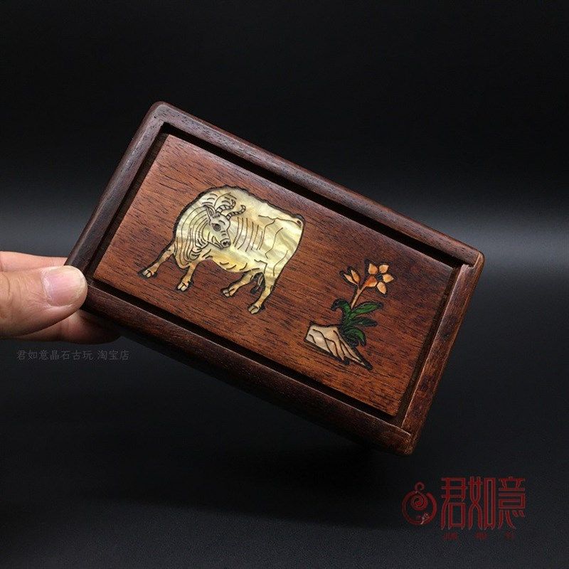 仿老镶嵌老黄牛带机关首饰盒木盒小盒子仿古木雕储物收纳盒道具,农用物资,苗木固定器/支撑器,淘宝优惠券,粉丝福利购,淘宝优惠卷