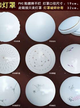 吸顶灯大号节能灯全白卡扣灯罩白炽灯塑料灯罩卡脚外壳老式配件
