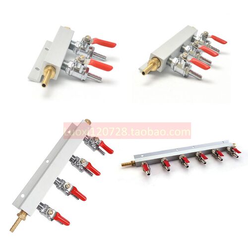 二氧化碳分路器气体分流器2路3路4路6路气体分流器 gas manifold