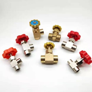 铜针型阀双内丝直角针型阀1分2分内牙调节阀接头气体流量控制阀门