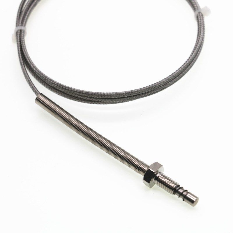 K型热电偶 温度传感器 温度探头 M6屏蔽螺钉/螺钉式热电偶 带弹簧