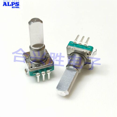 日本ALPS EC11型旋转编码器30定位15脉冲 不带开关 EC11E15204A3