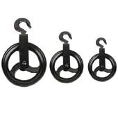 滑轮吊钩定向滑轮滑车钢筋钩滑轮锻造钩滑轮起重滑车