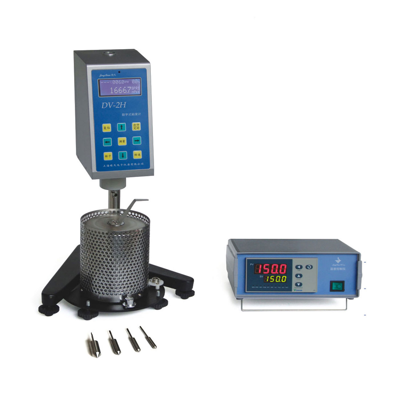上海精天LVDV-1H型高温数字式旋转粘度计数显布氏加热黏度测试仪