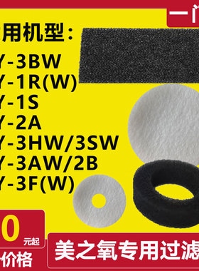 适配美之氧制氧机过滤网吸氧机ZY-3AW/H/BW/F配件1S/2A/B滤棉滤芯
