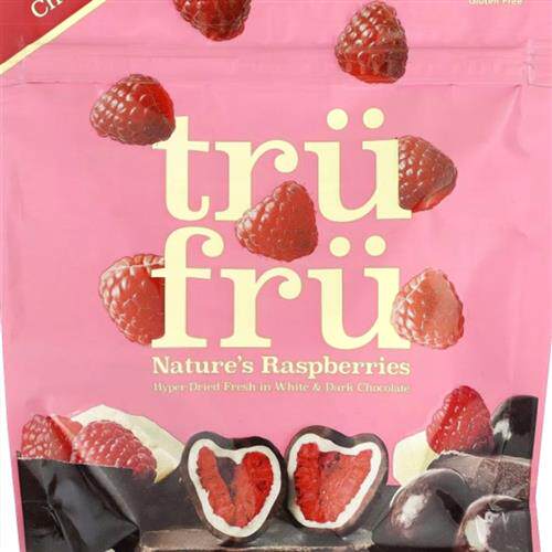 美国进口零食礼品Tru Fru冻干草莓椰子芒果覆盆子夹心黑巧克力96g