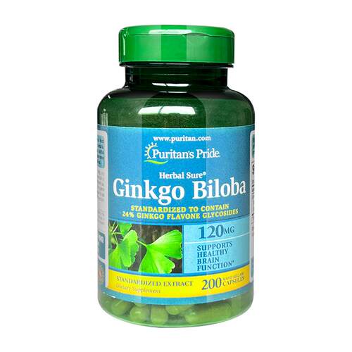普丽普莱银杏胶囊 美国进口银杏叶提取物精华120mg200粒脑部记忆