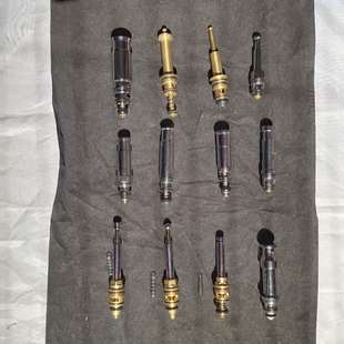 提拉杆分水换向阀芯带弹簧铜暗装入墙式浴缸龙头分水器切换阀