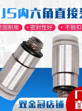 SMC型白色圆体迷你型螺纹直通接头KJS 23/03/04/06-M3/M5/M6/01S