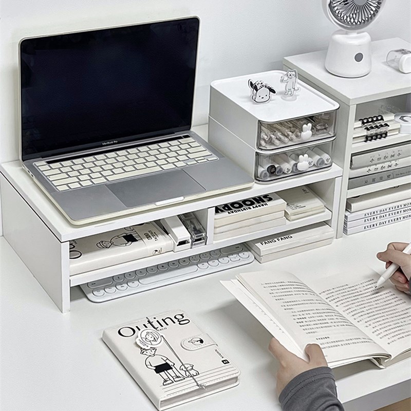 桌面电脑增高架笔记本置物架宿舍书桌收纳架办公室桌上台式支撑架