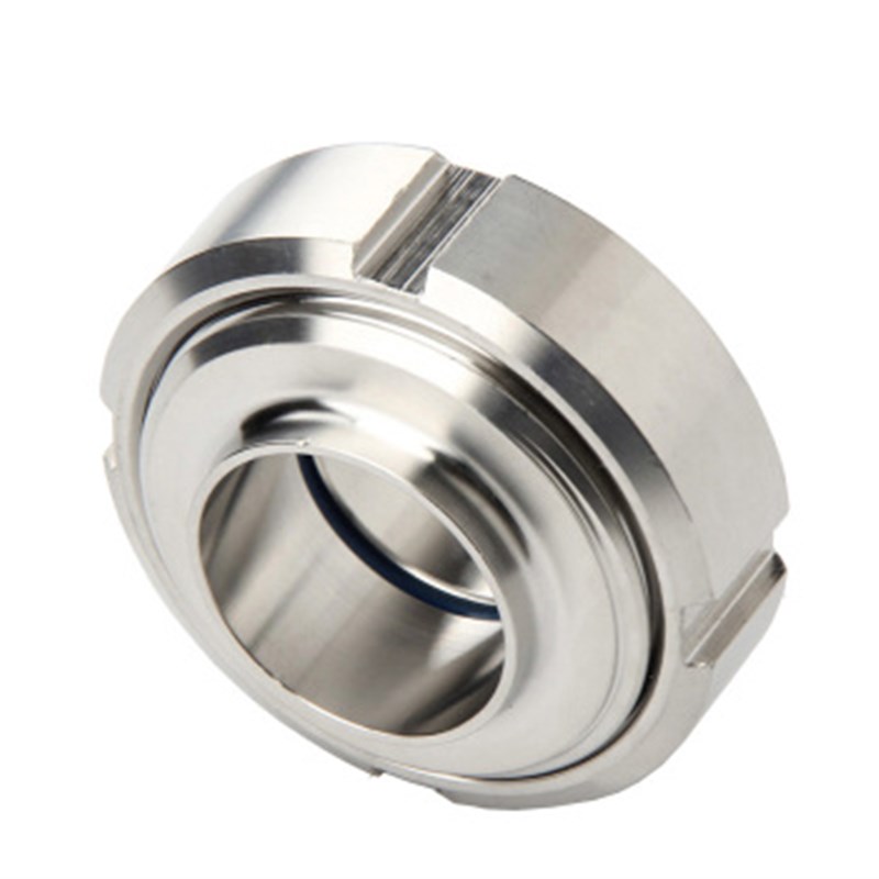 不锈钢304卫生级SMS圆螺纹活接头  对焊焊接接头丝扣活结接头