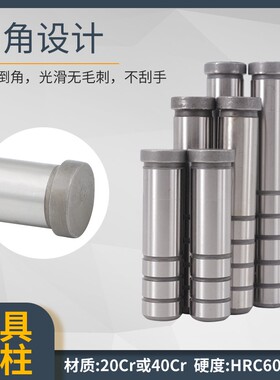 模具精密导柱 塑胶模导柱 五金模导柱 辅助导柱导套10*40-120