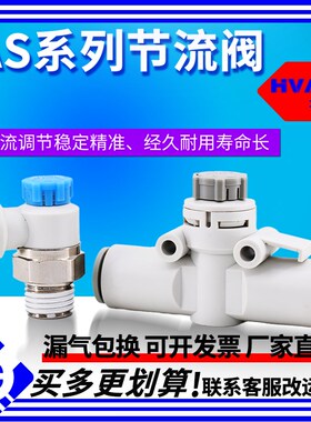 气接头调速节流阀AS1201/2211F/3002F-M5/01/02-04A/06A/08/10SA