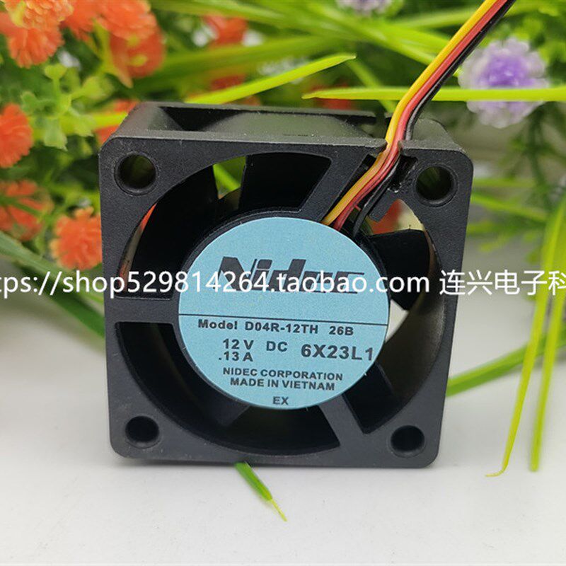 全新D04R-12TH Nidec尼迪克4015 12V 0.13A工控机电源4cm散热风扇