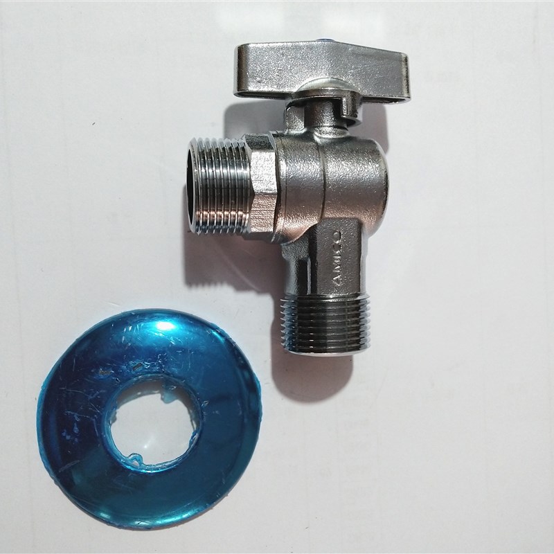 埃美柯219 黄铜直角阀 大流量加厚球芯高温角阀DN20