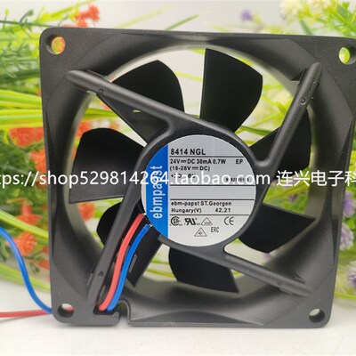 全新德国ebm-papst 8414NGN/NL/NGHR/NMU/NGL/N 24V 8025高端风扇