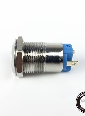 12MM金属按钮开关 防水自锁开关小型圆形 电源汽车改装常开220V