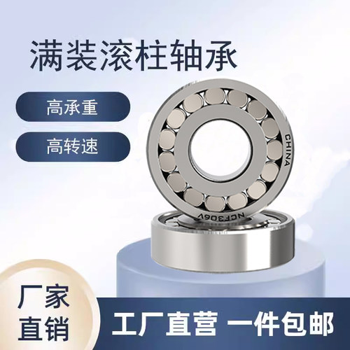 重载满装圆柱滚子轴承NCF202 204 205 206 211 212 215/2RS双密封