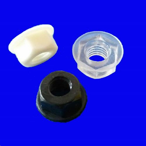 塑料带垫螺母,尼龙法兰螺母花齿螺母M3/M5/M6【1000个发货】