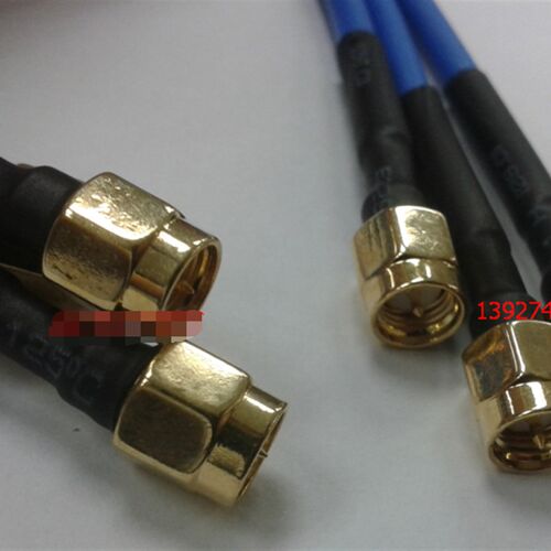 SMA/SMA-JJ射频信号微波线高频SMA-JJ蓝色半柔RG402跳线SFT50-3线