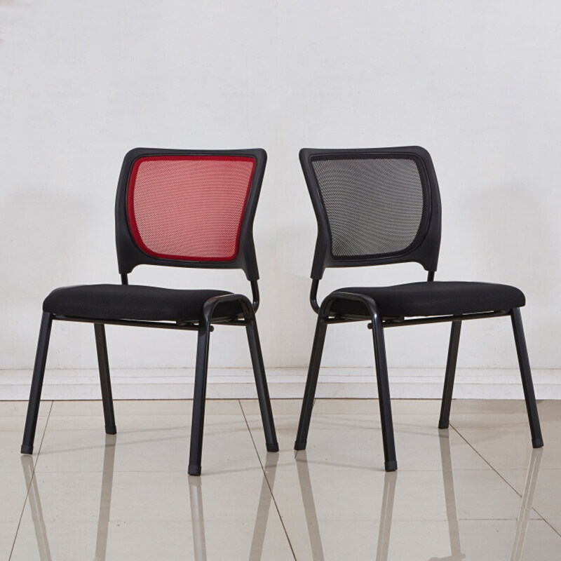 办公椅职员学习培训椅简易会议椅子电脑椅无扶手钢管椅可叠放椅子