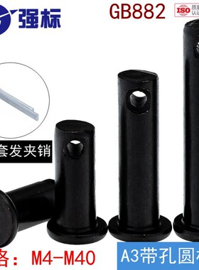 GB882 销轴 销钉 定位销 T型平头带孔销 M4M5M6M8M10M12M16M30