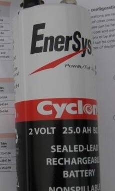 2V25.0AH冲冠低价0820-0004霍克Cyclon西科龙Enersys蓄电池2V25AH