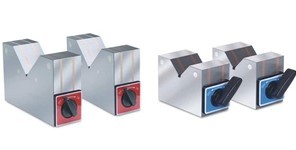 精密V型台磁性V型块固定台精密带开关工件吸磁块50B75B125B 现货