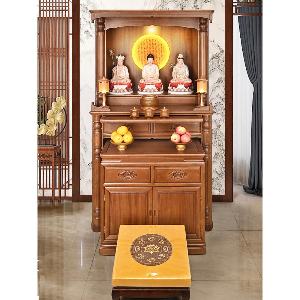 金华丽实木祭坛供桌香柜家用佛坛新农村桌贡品桌佛龛香柜火桌柜