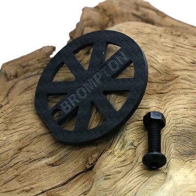 碳纤维用于Brompton小布 3sixty前叉刹车线挡板半月挡线板螺丝组