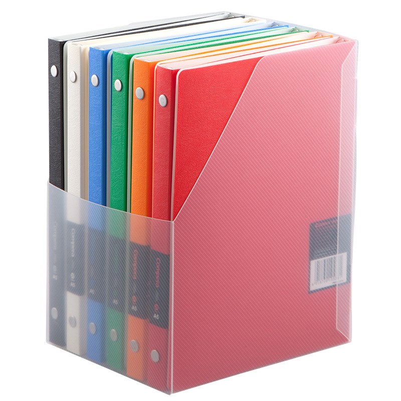 齐心 C7005TP 原味系列 活页夹套装 A5 12本6色装