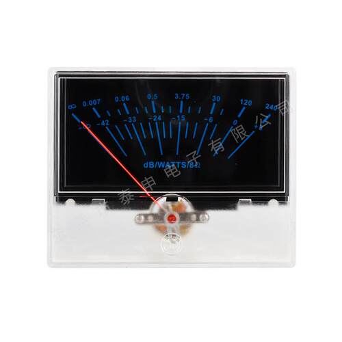 VU电平表DB胆机功放表头蓝色背光高精度P-97音频表音量表声压表