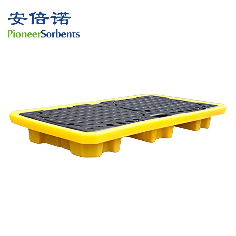 两桶平台款防泄漏托盘化学品防漏可进叉车防泄漏托盘化学品防漏