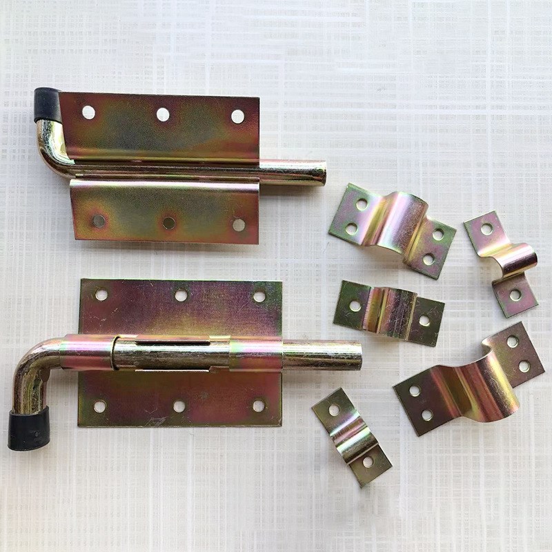 插销铁插销门锁 一体加厚加粗焊接铁门栓焊接铁插销明装防盗门栓