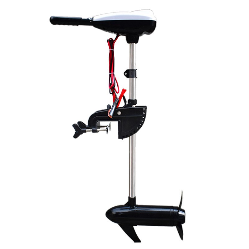 速弈12v18磅充气船用推进器电动船外机橡皮艇马达螺旋挂桨机