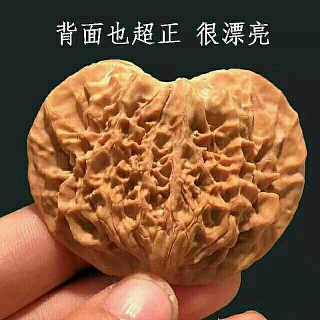 文玩核桃异形扁片核桃桃心狮子头麒麟纹官帽吊坠挂坠手把件默认项