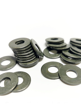 金属镀锌钝c化防锈平垫垫片垫圈螺丝垫片加厚平垫片介子黑绿色M6M