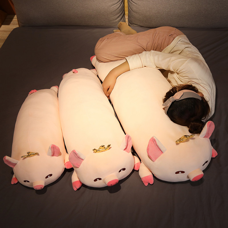 胖款猪公a仔独立内胆毛绒玩具床上夹腿睡觉抱枕情侣娃娃男女生礼