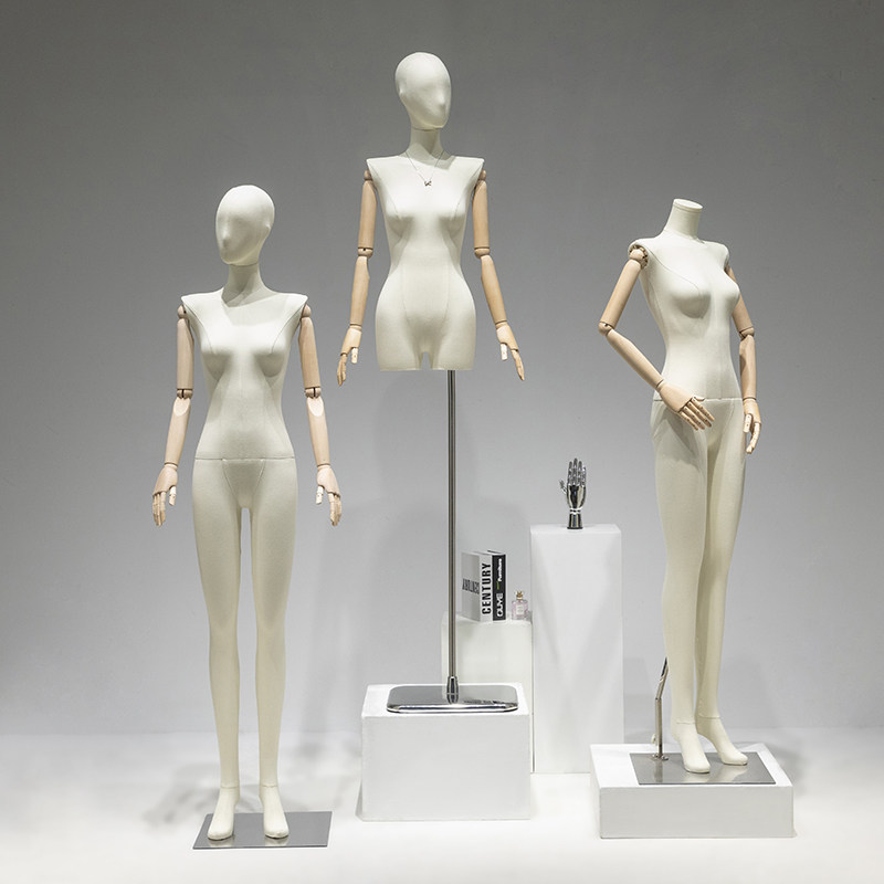 服装店韩版e平肩直角肩模特道具女半身人体橱窗人台全身模特展示