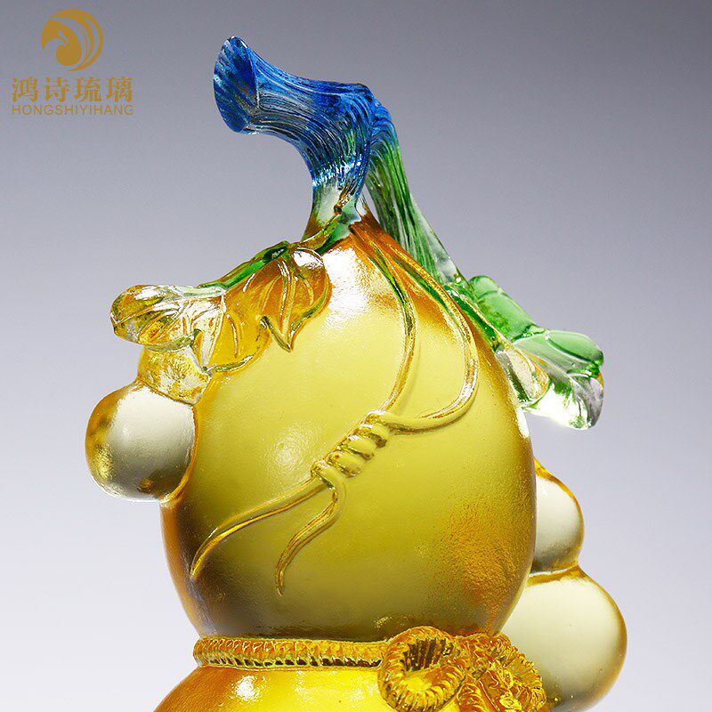 琉璃葫芦摆件祝寿贺寿客厅家居装饰品送父母长辈T老人高档祝福礼