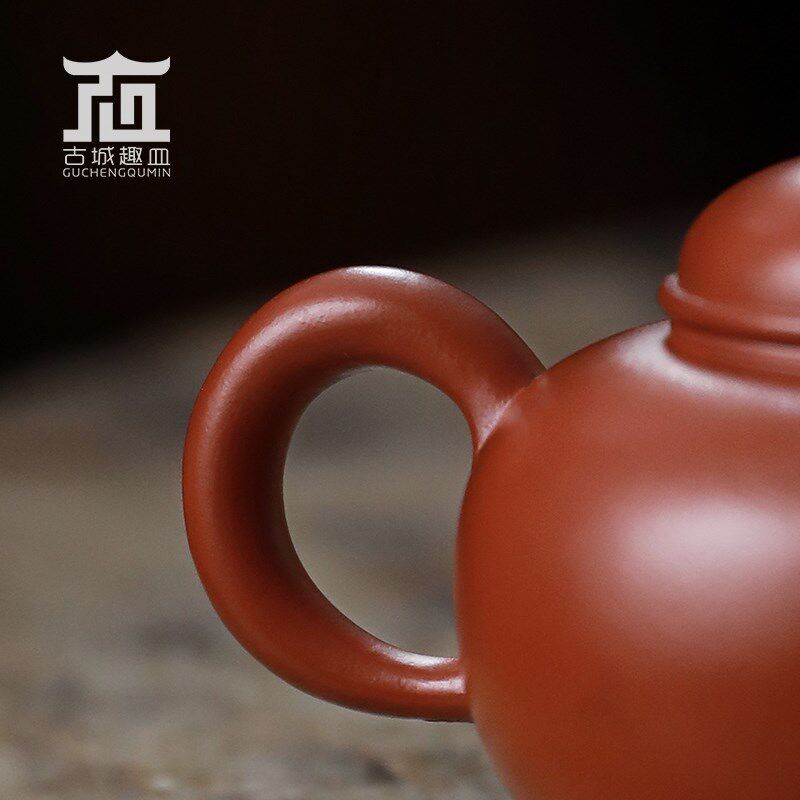 刘金城朱c泥水平紫砂泡茶壶全手工乌龙普洱潮州手拉工夫茶具壶礼