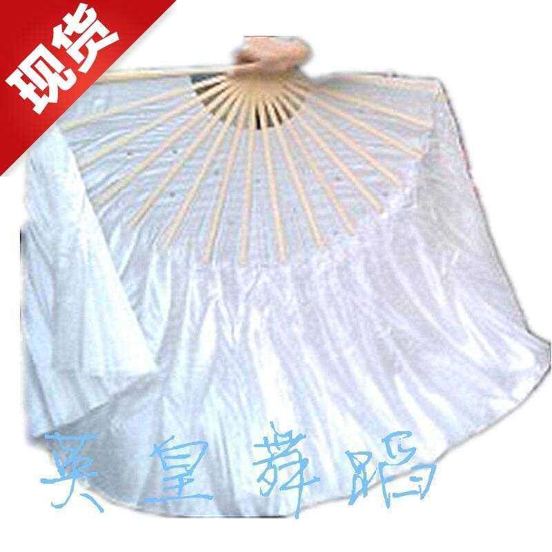弱水三千舞蹈扇子跳舞扇 秀色舞i蹈扇 雪中梅倒染玫S红+白 大扇TH