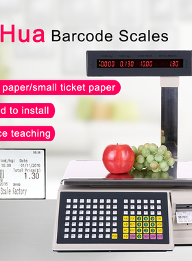 大华英文版TM-30Ab条码秤外文贸易出口标签打印计价110V电子称