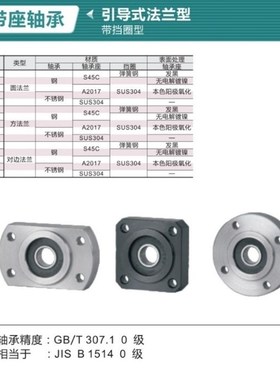 对边法兰轴承座 BFJ21/22/23/24/26-6003ZZ 6203ZZ 6804ZZ 6904ZZ