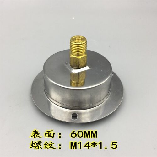 上海天湖YN-60ZT轴向带边耐震压力表真空表油压表抗震防震